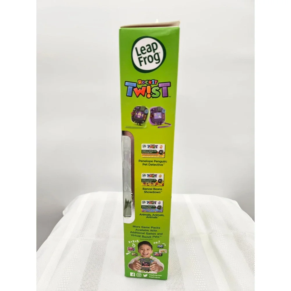 LeapFrog RockIt Twist Game Bundle Green Handheld Learning System 80-606098 NEW